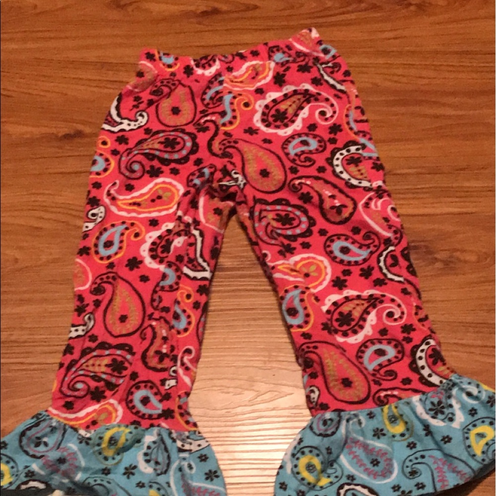 Girls Ruffle printed pants - Picture 3 of 3